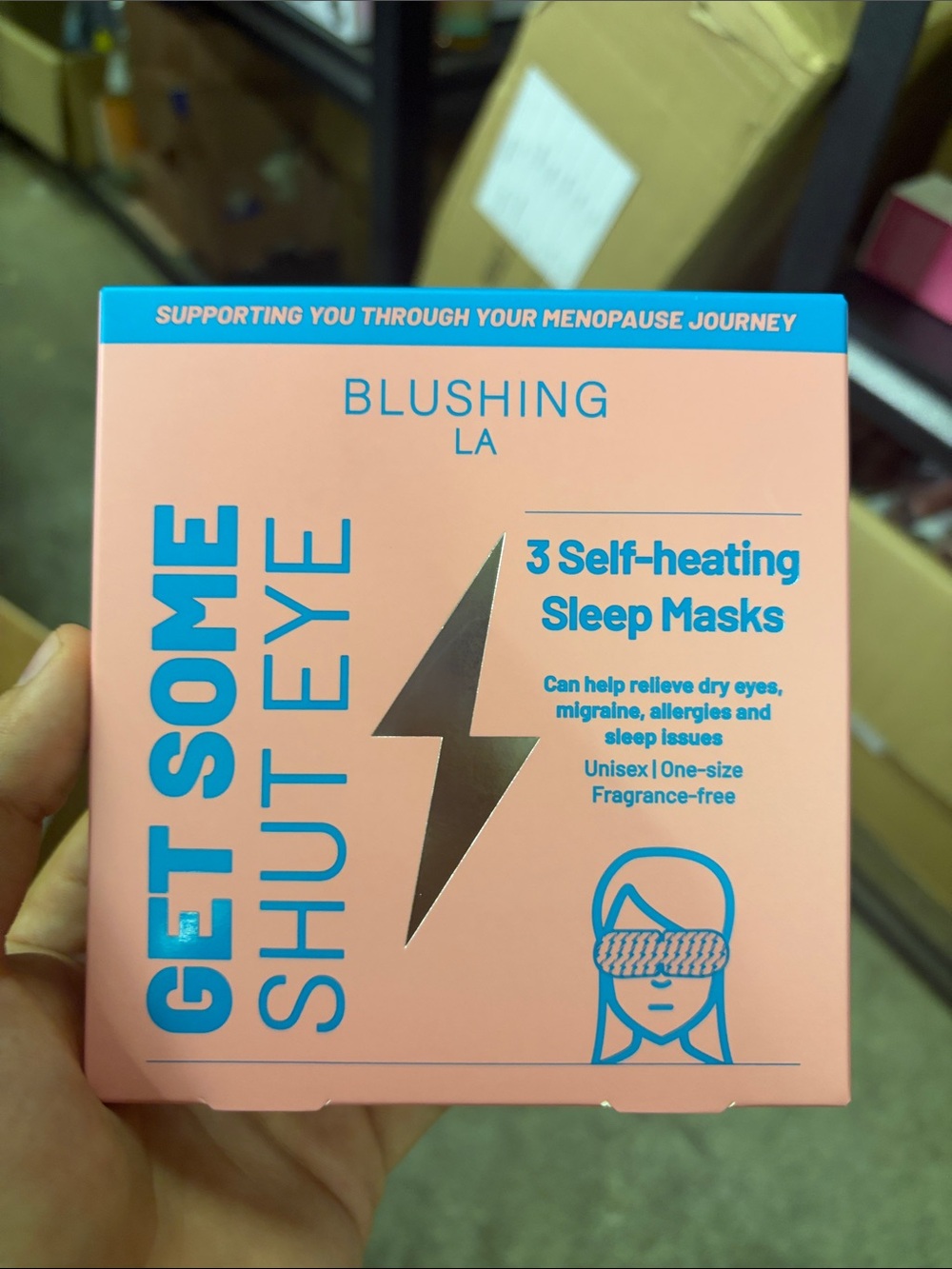 BLUSHING LA Self-heating Sleep Masks get some shut eye